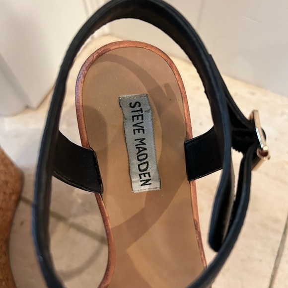 Steve Madden Cork Espadrille Heels Size 9 - Picture 7 of 8
